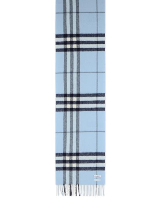 26FW 버버리 체크 캐시미어 스카프 8112636C3263 Light Blue