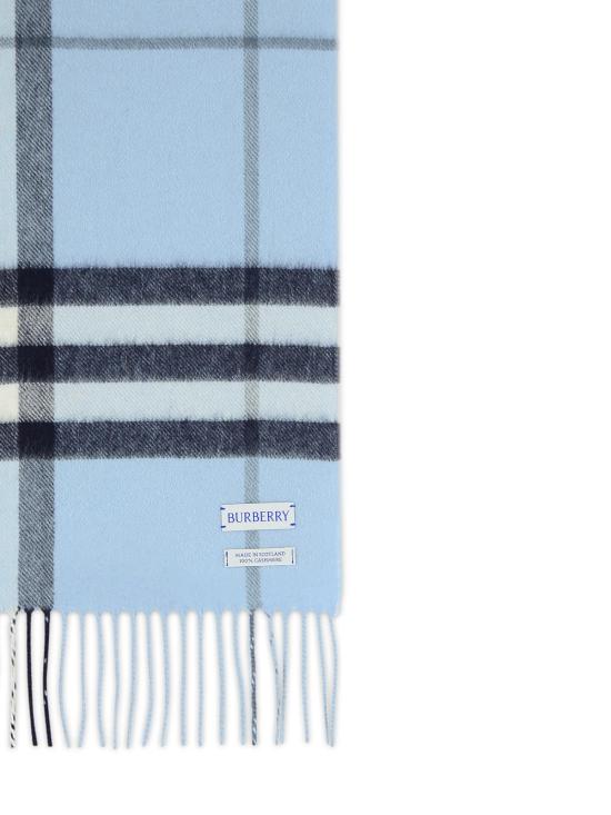 26FW 버버리 체크 캐시미어 스카프 8112636C3263 Light Blue - BURBERRY