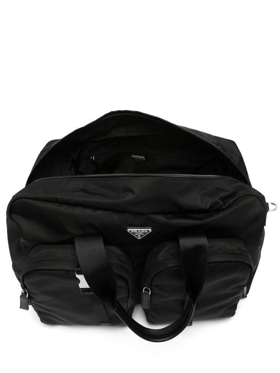 26FW 프라다 리나일론 사피아노 가죽 더플백 2VC006VOOM 2DMG F0002 NERO - PRADA