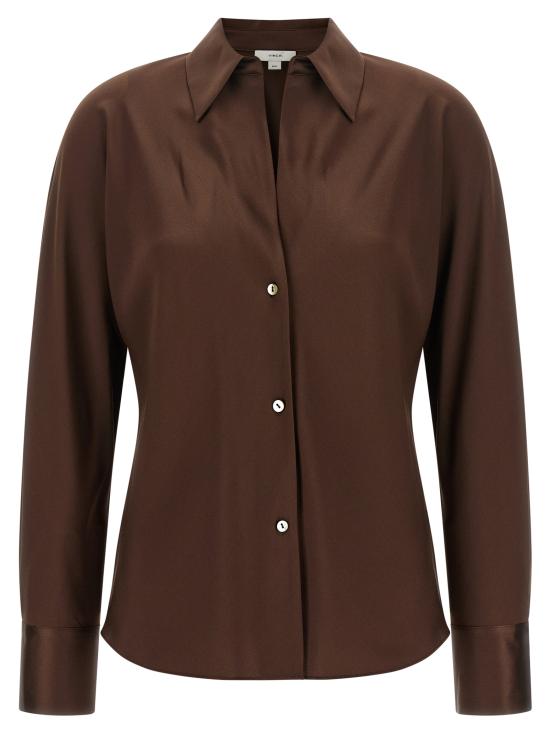 26FW 빈스 블라우스 V055413024222ESP Brown