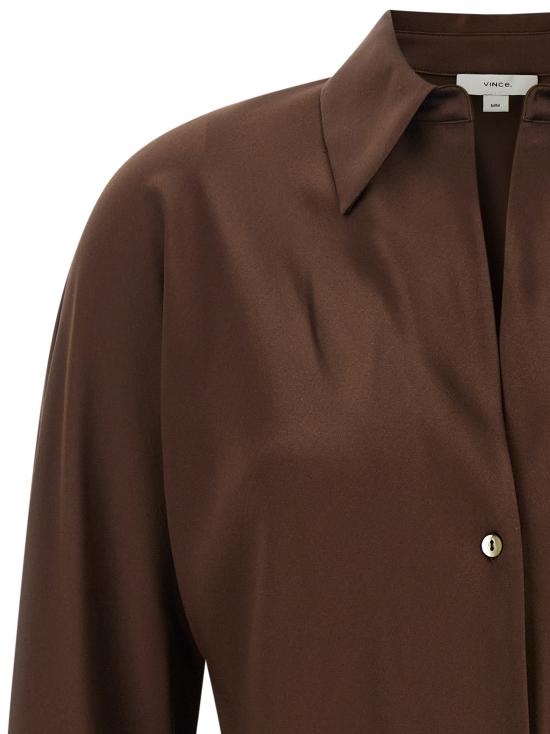 26FW 빈스 블라우스 V055413024222ESP Brown - VINCE