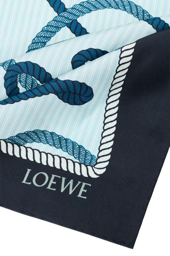 26FW 로에베 머플러/스카프 FSA1SS7X07 4648 NAVY GREEN - LOEWE