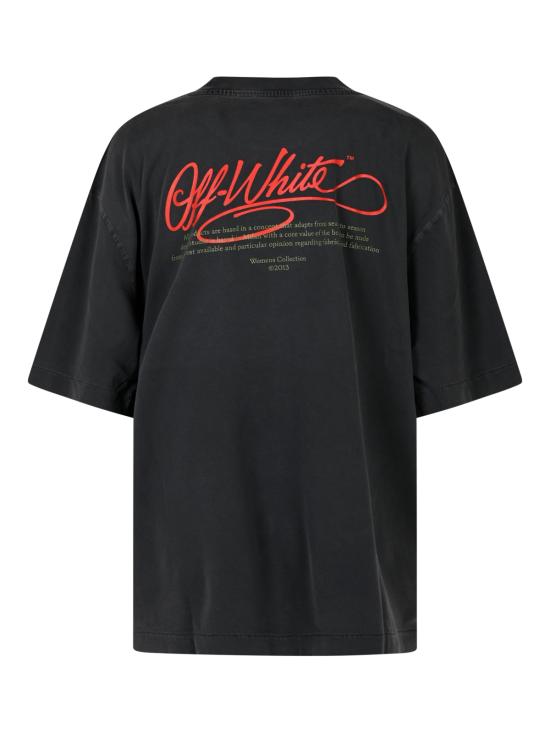 26FW 오프화이트 블라우스 2FA00436T W045 FADE OUT BLACK HIGH RISK RED - OFF WHITE