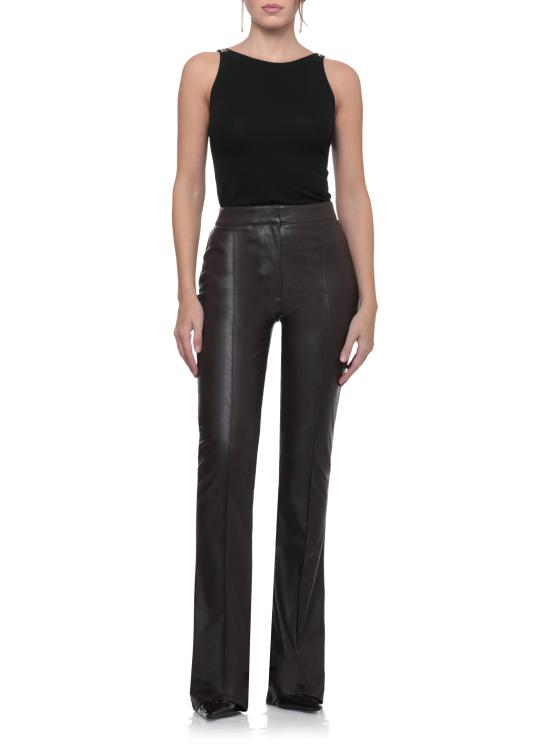 26FW 엘리자베타프랜치 스트레이트 팬츠 PA18866E2 EV9 BROWN - ELISABETTA FRANCHI