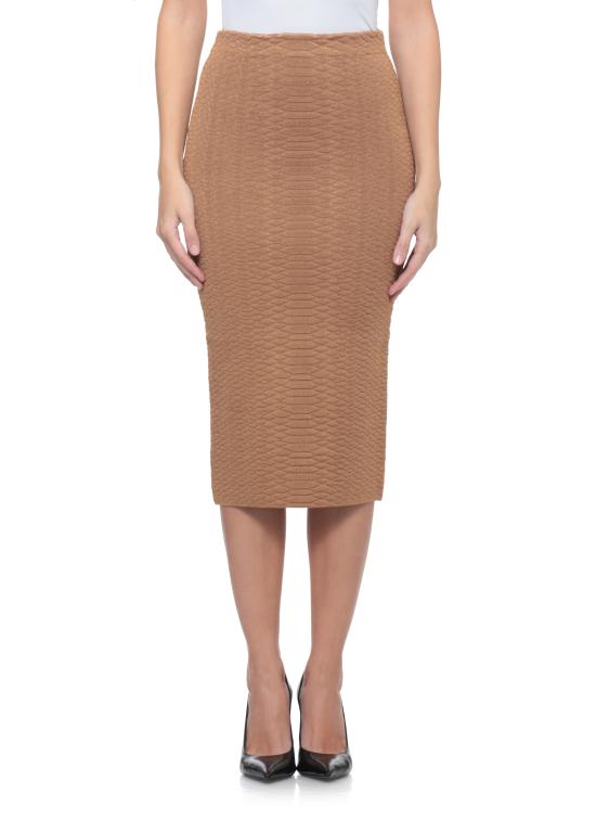 26FW 엘리자베타프랜치 미디 스커트 GK10S67E2 AI6 BROWN - ELISABETTA FRANCHI