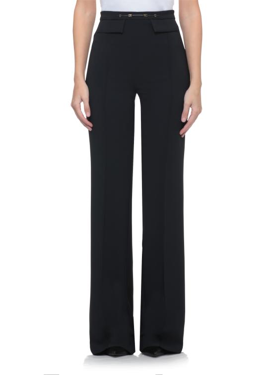 26FW 엘리자베타프랜치 스트레이트 팬츠 PA19666E2 110 BLACK - ELISABETTA FRANCHI