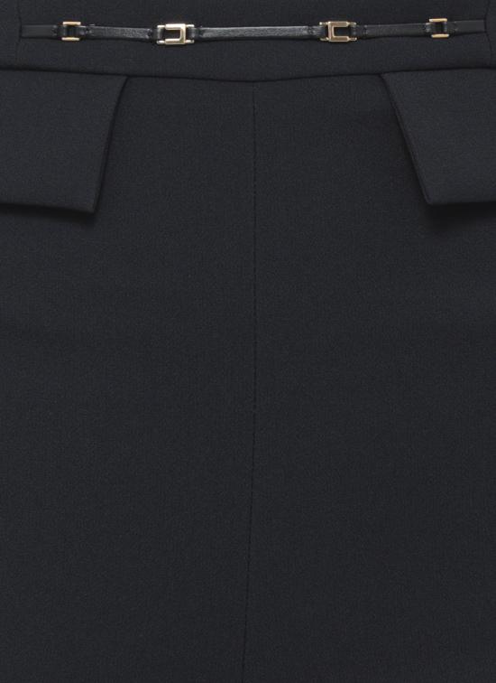 26FW 엘리자베타프랜치 스트레이트 팬츠 PA19666E2 110 BLACK - ELISABETTA FRANCHI