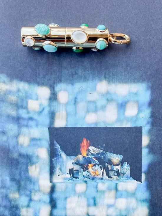  탯치 목걸이/팬던트 Thatch Elio 캡슐 참: 14K 금도금 - THATCH