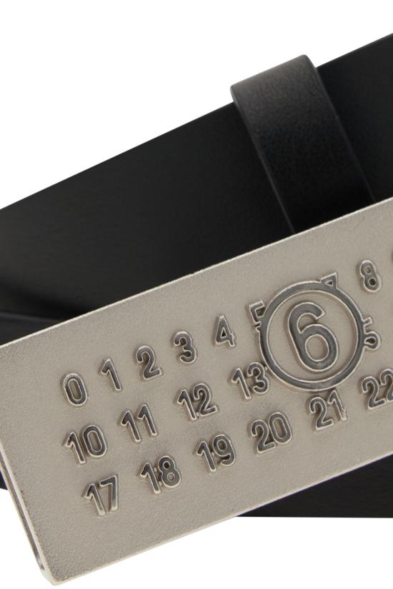 26FW MM6 메종마르지엘라 벨트 SA6TP0010P9198 H1145 BLACK SILVER - MM6 MAISON MARGIELA