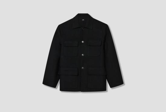 26FW 살롱 씨 룬드만 자켓 마노 포켓 재킷 CL218 블랙