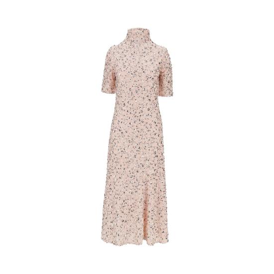 26FW 파코라반 미디 원피스 26HCRO397PO0545 Pink