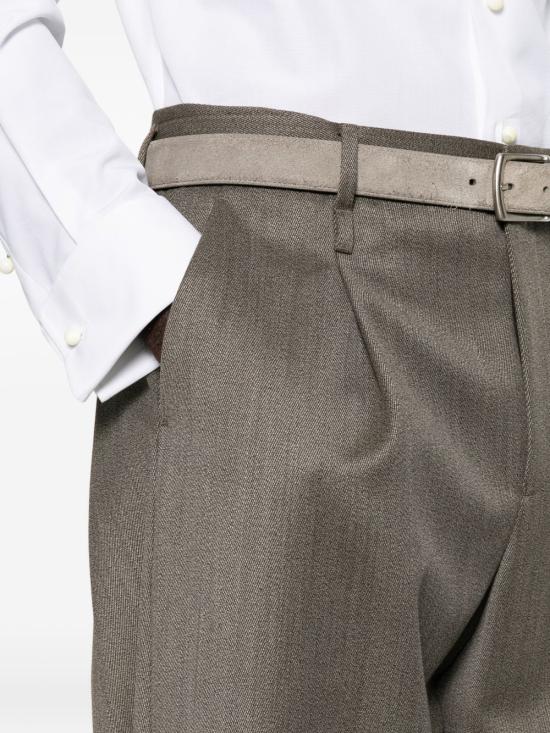 26FW 엠포리오 아르마니 스트레이트 팬츠 EM007919TE23226O1003 GREY - EMPORIO ARMANI