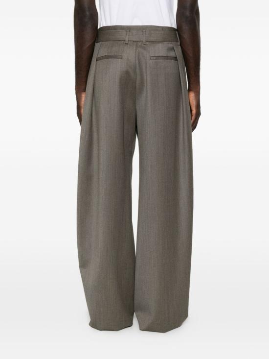 26FW 엠포리오 아르마니 스트레이트 팬츠 EM007919TE23226O1003 GREY - EMPORIO ARMANI