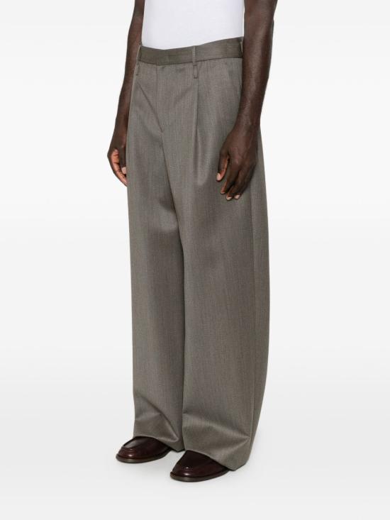 26FW 엠포리오 아르마니 스트레이트 팬츠 EM007919TE23226O1003 GREY - EMPORIO ARMANI