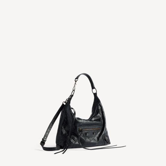 26FW 발렌시아가 르 시티 호보백 스몰 8731972ABEK1000 BLACK - BALENCIAGA
