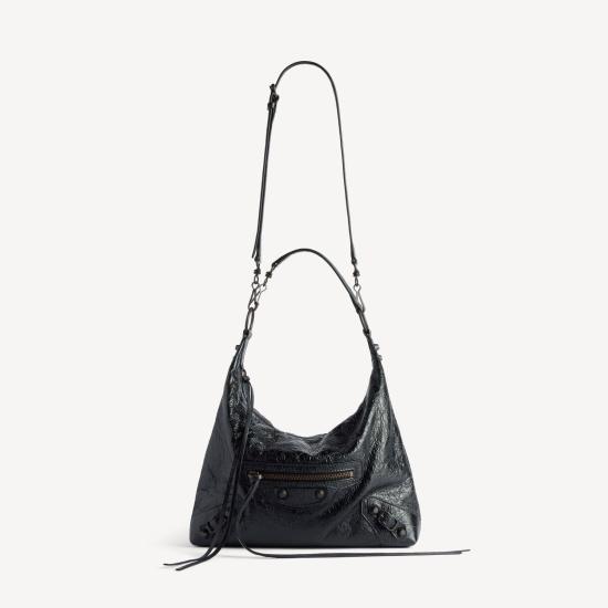 26FW 발렌시아가 르 시티 호보백 스몰 8731972ABEK1000 BLACK - BALENCIAGA