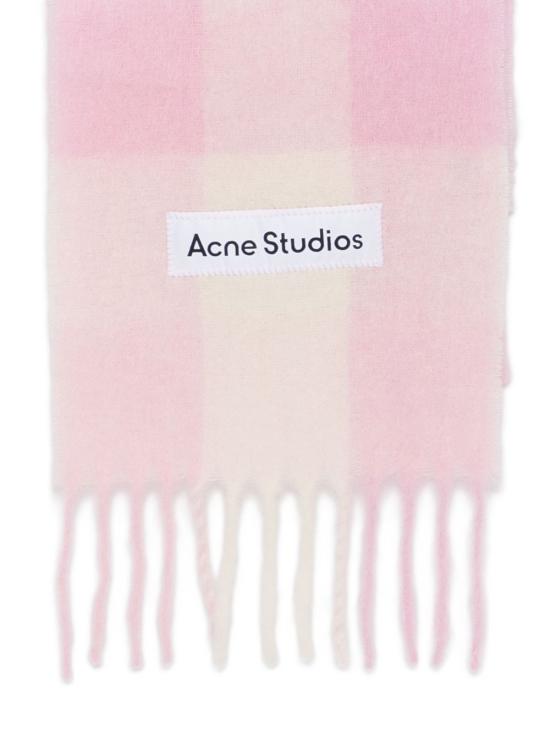 26FW 아크네 스튜디오 모헤어 체크 머플러 CA0084DDTL PINK - ACNE STUDIOS