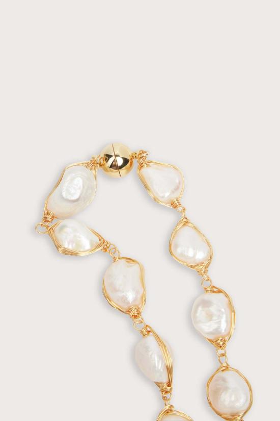  Saachi 목걸이/팬던트 사치 터쿼이즈 바로크 진주 목걸이 - OTHER BRANDS