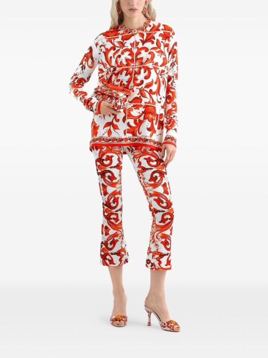 26FW 돌체앤가바나 스트레이트 팬츠 FTAG7T GDDRJS9000 ORANGE - DOLCE & GABBANA
