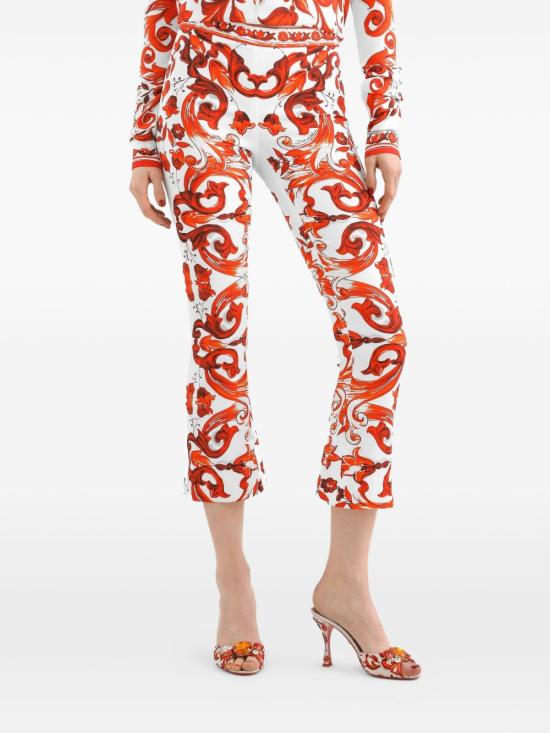 26FW 돌체앤가바나 스트레이트 팬츠 FTAG7T GDDRJS9000 ORANGE - DOLCE & GABBANA