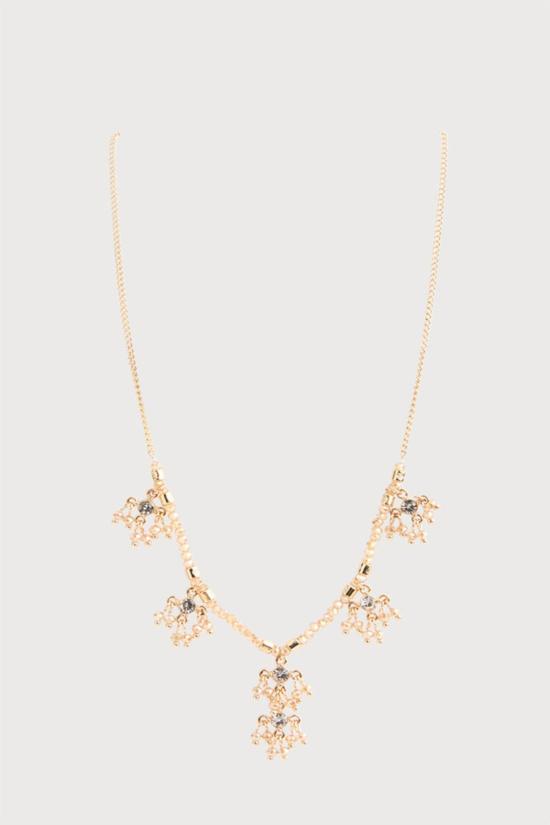  Saachi 목걸이/팬던트 사치 클러스터 드롭 체인 목걸이 골드 - OTHER BRANDS