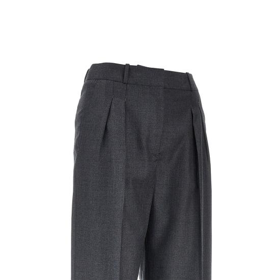 26FW 루루 드 세종 스트레이트 팬츠 SBIRULDS ANTHRACITE MELANGE GREY - LOULOU DE SAISON