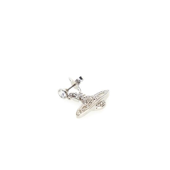 26FW 비비안웨스트우드 미니 바스 릴리프 드롭 이어링 62020025 02P116 CNAGGTO 20PZ LESMO P116 SILVER - VIVIENNE WESTWOOD