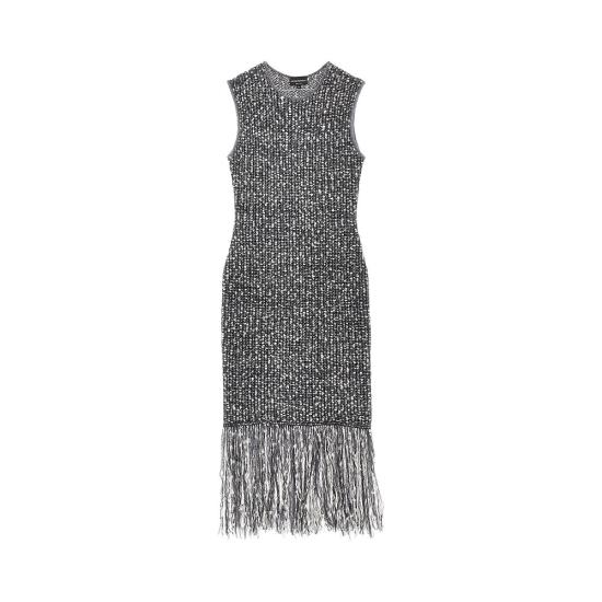 26FW 엠포리오 아르마니 미디 원피스 EW006447AF31641 F8090 GREY