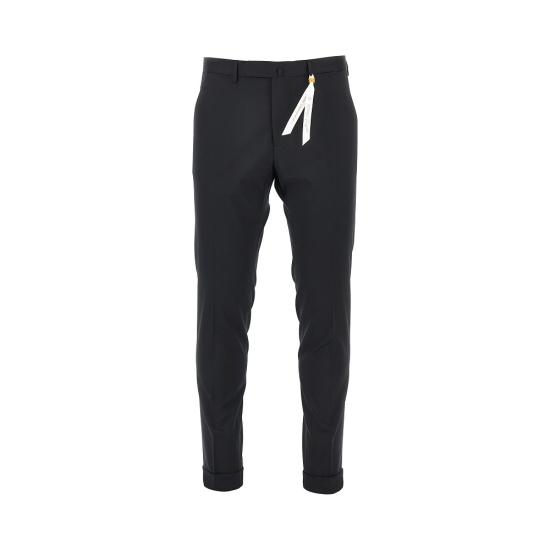 26FW 비아지오 산타니엘로 스트레이트 팬츠 PRAIANOE6829 99 BLACK