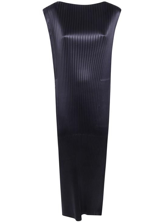 26FW 옴므 플리세 이세이 미야케 미디 원피스 IM68FH124 15 BLACK
