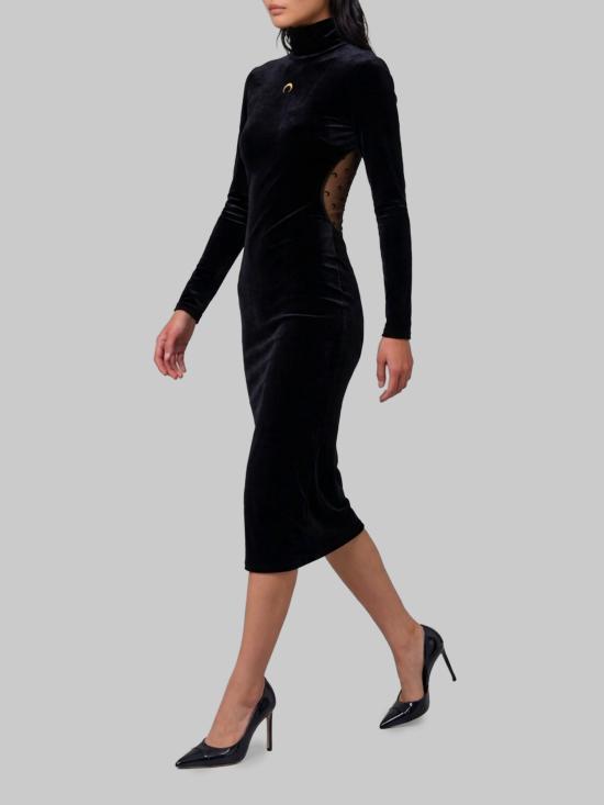 26FW 마린세르 미디 원피스 WDR519ARJER0030 BK99 BLACK - MARINE SERRE