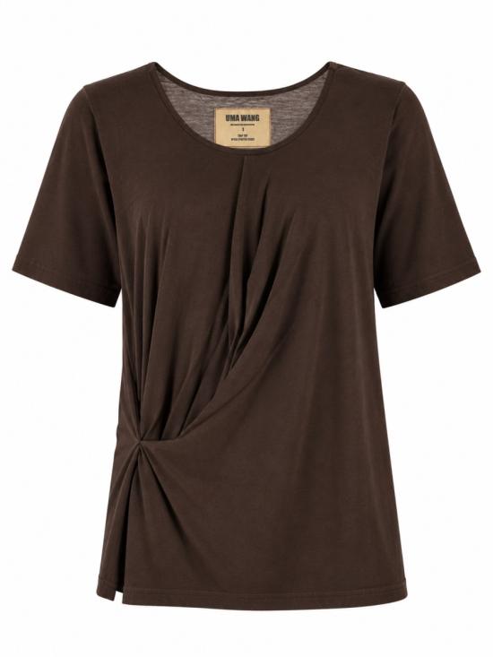 26FW 우마 왕 반팔 티셔츠 UP1033 UW600 BROWN - UMA WANG