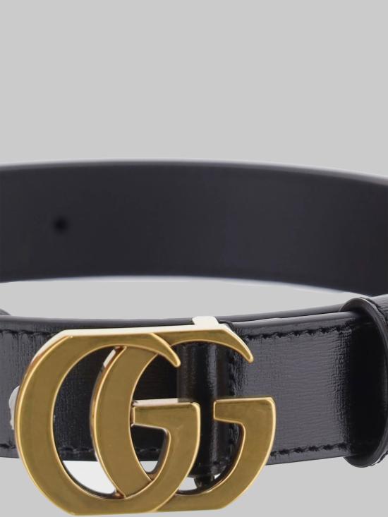 26FW 구찌 컷 GG 마몽 씬 벨트 A005SNAAGYS1000 NERO - GUCCI