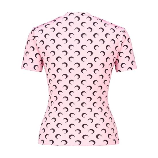 26FW 마린세르 문 프린트 저지 숏 슬리브 탑 UTS001ACJER0001PK31 PINK - MARINE SERRE