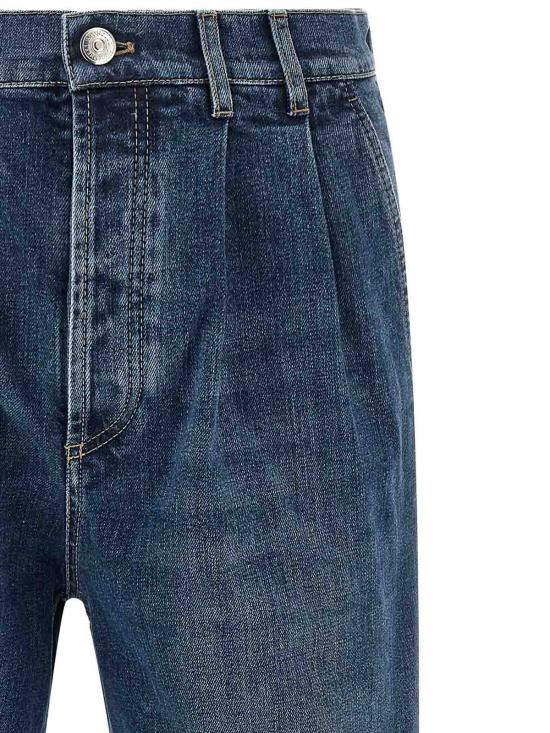 26FW 브루넬로 쿠치넬리 스트레이트 팬츠 M283PK2510C1471 BLUE - BRUNELLO CUCINELLI