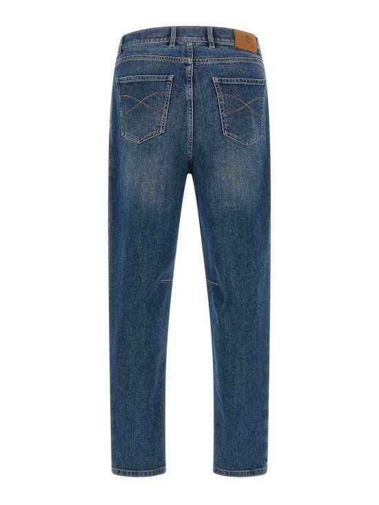 26FW 브루넬로 쿠치넬리 스트레이트 팬츠 M283PK2510C1471 BLUE - BRUNELLO CUCINELLI