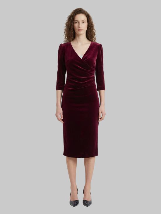 26FW SUTTON NEW YORK 미디 원피스 50204457 190 BORDEAUX