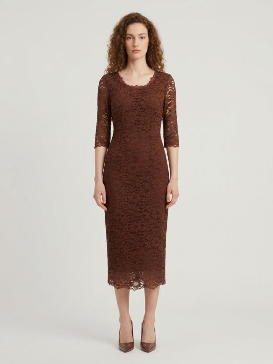 26FW SUTTON NEW YORK 미디 원피스 4315B12652 CIOCCO BROWN