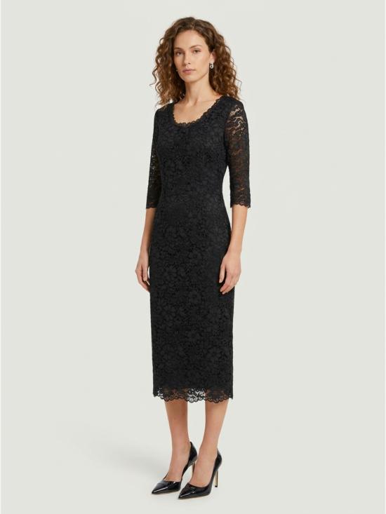 26FW SUTTON NEW YORK 미디 원피스 4315B12652 NERO BLACK - SUTTON NEW YORK
