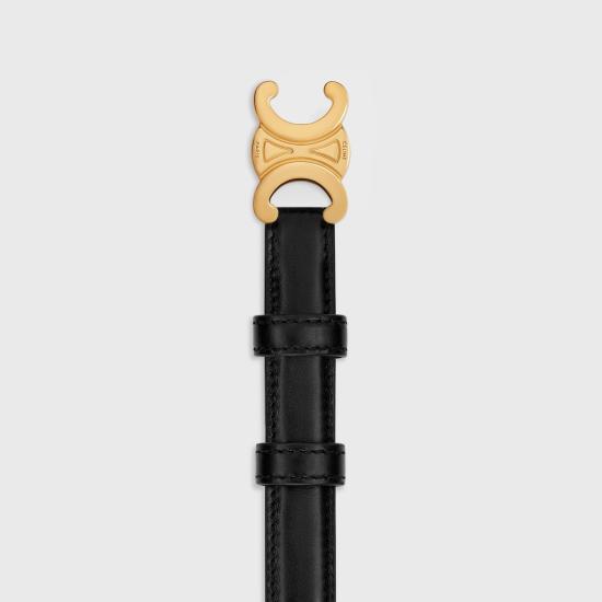 26FW 셀린느 스몰 18mm 트리옹프 벨트 45AX63A01 38NO BLACK - CELINE