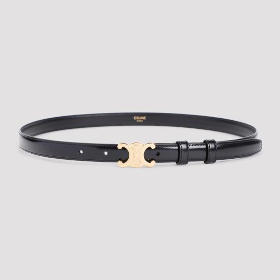 26FW 셀린느 스몰 18mm 트리옹프 벨트 45AX63A01 38NO BLACK - CELINE