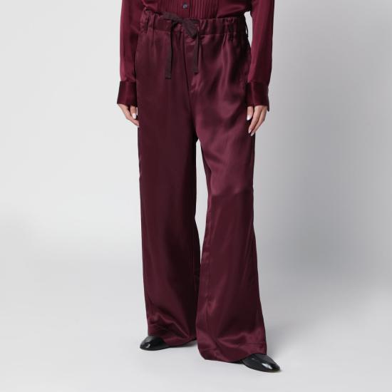 26FW SANDERLAK 스트레이트 팬츠 SLBRVI3002CO AUBE BURGUNDY