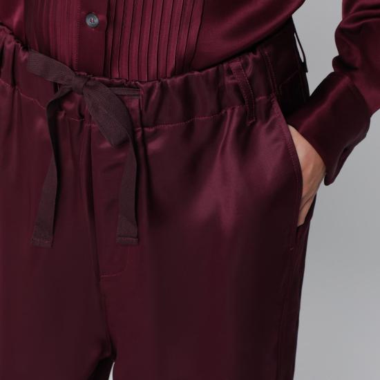 26FW SANDERLAK 스트레이트 팬츠 SLBRVI3002CO AUBE BURGUNDY - SANDERLAK