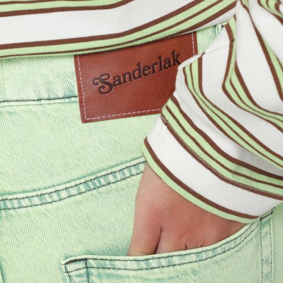 26FW SANDERLAK 스트레이트 팬츠 SLBDDE3010CO FADN GREEN - SANDERLAK
