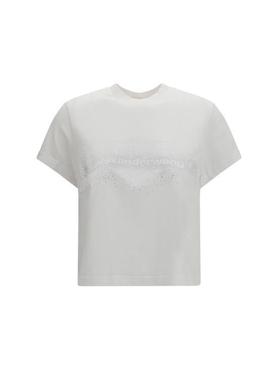 27SS 알렉산더 왕 반팔 티셔츠 1CC1271422100 WHITE