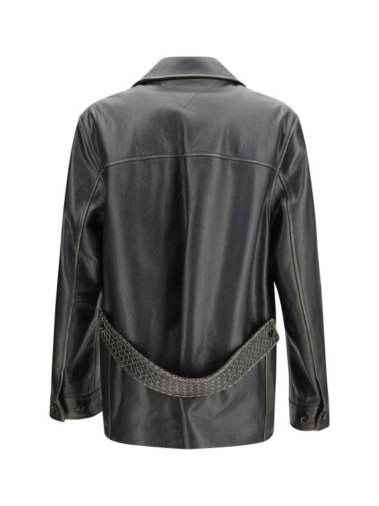 26FW 보테가베네타 자켓 A0046JV6M201010 DOUBLE BLACK - BOTTEGA VENETA