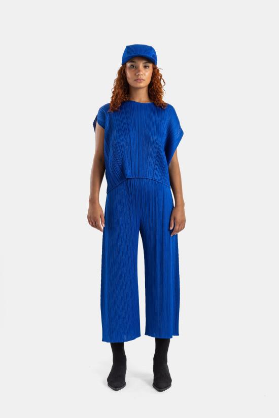 26FW 플리츠플리즈 스트레이트 팬츠 PP68JF115 72 BLUE - PLEATS PLEASE