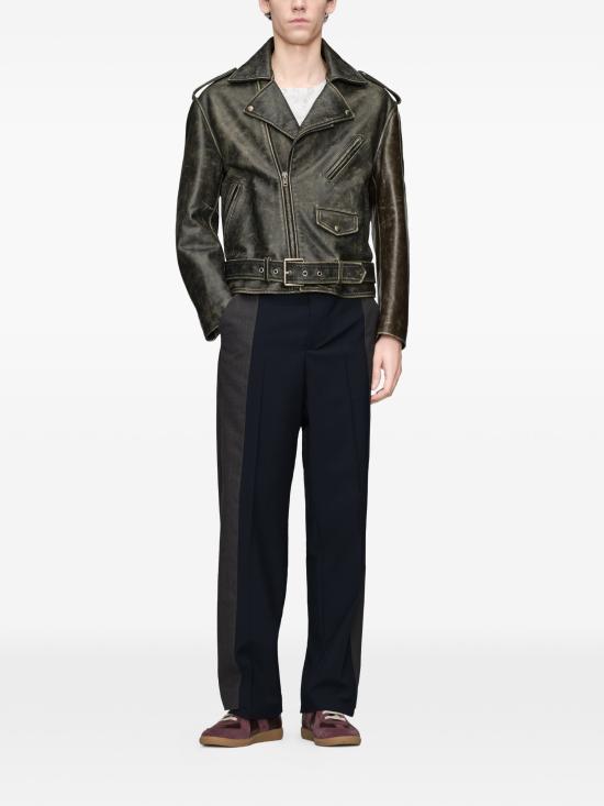 26FW 마르지엘라 투톤 울 트라우저 팬츠 S50KA0734MTN179 962 DARK BLUE CHARCOAL - MAISON MARGIELA