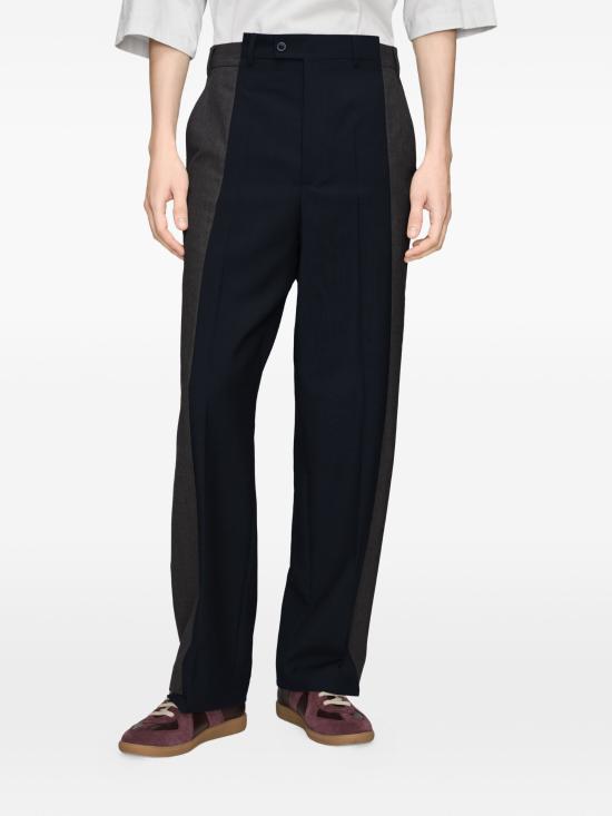 26FW 마르지엘라 투톤 울 트라우저 팬츠 S50KA0734MTN179 962 DARK BLUE CHARCOAL - MAISON MARGIELA