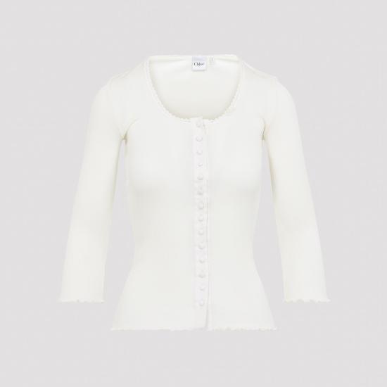 26FW 끌로에 반팔 티셔츠 CH26AJH43088 107 ICONIC MILK